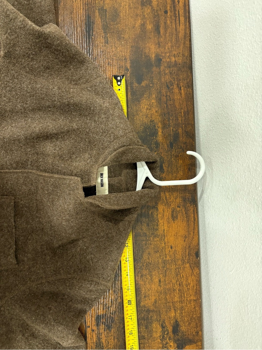 Buck Mason Women’s XXS Marled Maple Felted Wool Chore Coat Brown $268 - Picture 11 of 13